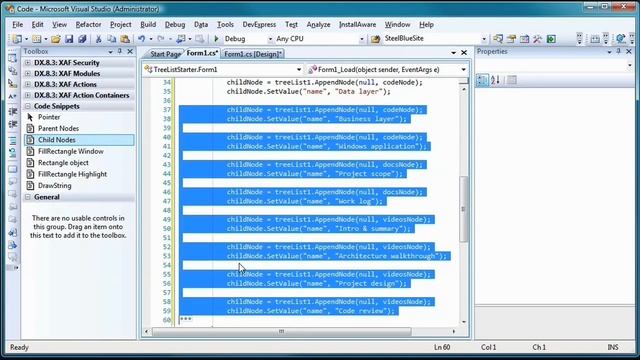 WinForms TreeList - How to Create a Conventional TreeList смотреть онлайн