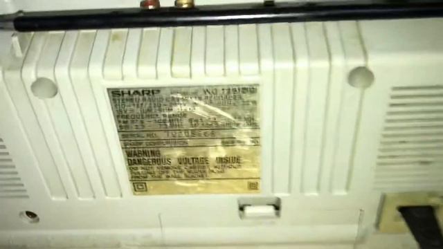SHARP wq-T281z vintage stereo radio double cassette смотреть онлайн