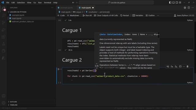 Leer bases de datos grandes en Pandas | Python смотреть онлайн