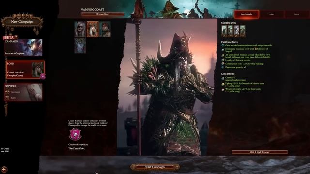 SFO Vampire Coast  Changes - Storm Of Chaos - Total War Warhammer 3 - SFO Grimhammer 3 - Mod Review