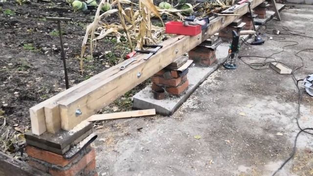 Каркасная мастерская. Часть 1. Фундамент и нижняя обвязка смотреть онлайн