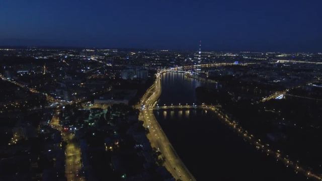 Xiaomi Mi Drone 4k - ночная съемка