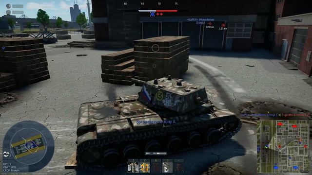 War Thunder. Реалистичные бои КВ 1В имба в правильных руках! БР 4,0, ранг 3 смотреть онлайн
