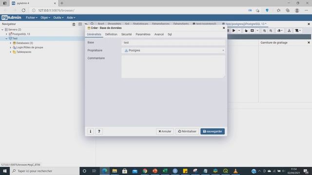 Postgresql : créer nouveau serveur, nouvelle base de données et ajouter l'extension spatial Postgis смотреть онлайн