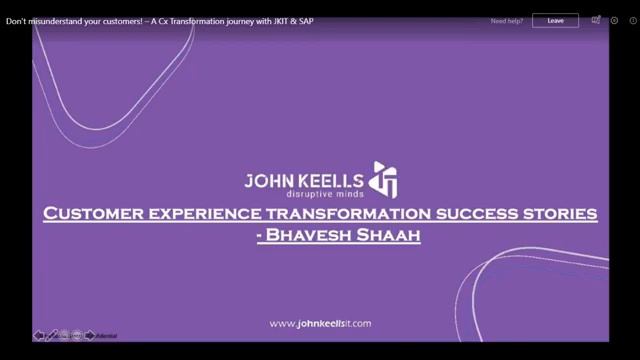 Don’t misunderstand your customers! – A Cx Transformation journey with JKIT & SAP смотреть онлайн