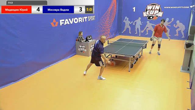 Медведев Юрий 3-0 Мисевра Вадим Вечерний Турнир WinCup 1 ЗАЛ 22.06.2019 смотреть онлайн