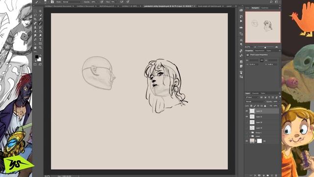 Custom Head Brushes - Free Photoshop Brushes to help you draw people смотреть онлайн