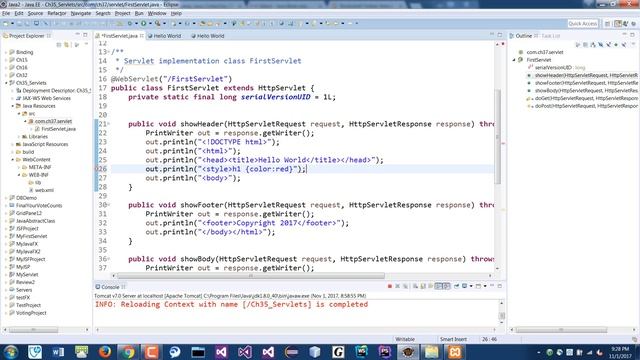 Java Programming 2 - Intro to Java Servlets, Part 2/2 смотреть онлайн