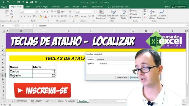Como Localizar no Excel por Tecla de Atalho смотреть онлайн