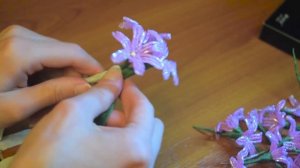 Гиацинт из бисера. Мастер класс.