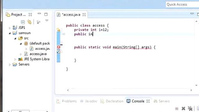 Java tutorial 4 ( access modifiers) смотреть онлайн