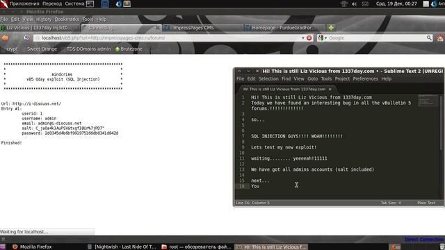 vBulletin 5.0.0 all versions SQL injection exploit 0day [private] смотреть онлайн