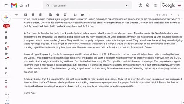 Бывший сотрудник NASA о форме Земли смотреть онлайн