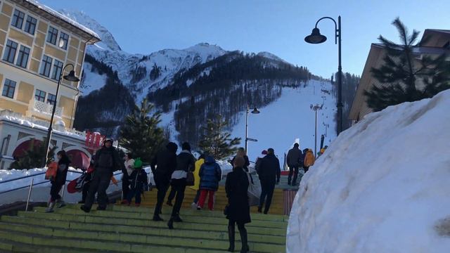 Красная Поляна. Зимний отдых. Высота 960 метров. смотреть онлайн