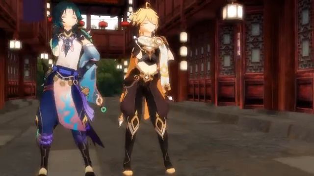 Aether x Xiao MMD Genshin смотреть онлайн