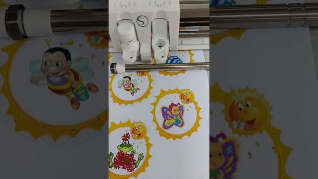 Наклейки на шкафчики для детского сада. Процесс изготовления. смотреть онлайн