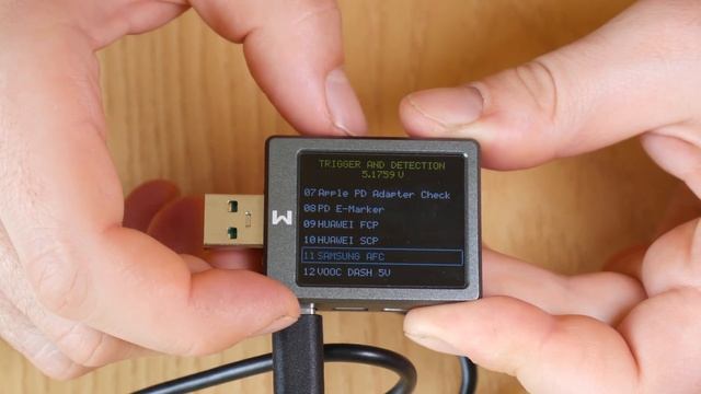 QWAY WITRN X-MFI USB Tester /Trigger PD QC SCP/ MFI Tester/ Logger