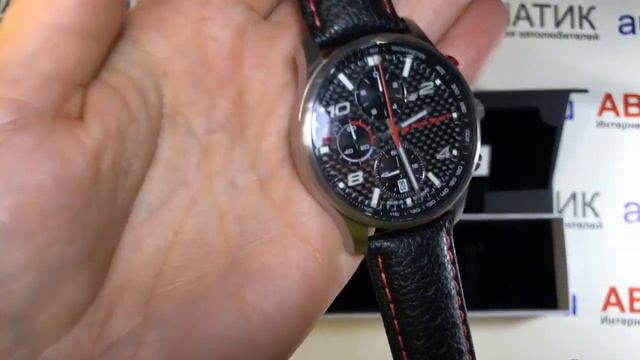 Мужской хронограф Audi Sport Chronograph Carbon, Mens, silver/black, MG, артикул 3102200600 смотреть онлайн