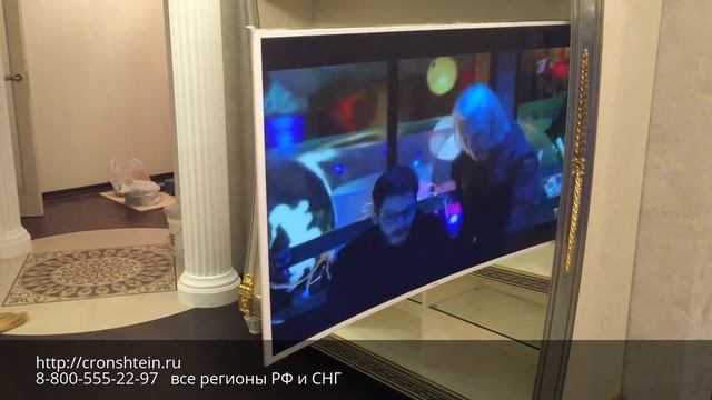 Настенный моторизированный кронштейн KingMounts с 3-мя степенями свободы направлений движения смотреть онлайн