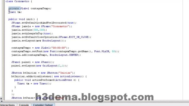 Criando um cronômetro simples em Java смотреть онлайн