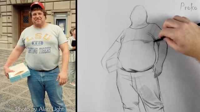 How to Sketch Heavyset Body Types - Caricature смотреть онлайн