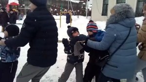 Масленица. Перетягивание каната..