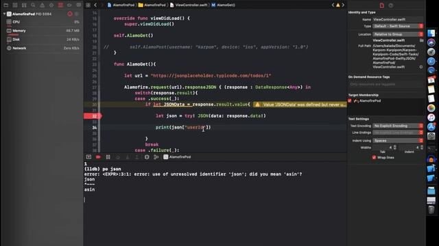 How to Access JSON Value in Swift | SwiftyJSON | iOS Development in Swift смотреть онлайн