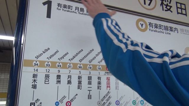 МЕТРО В ТОКИО: направление и номер линии / Tokyo Metro: line number and direction смотреть онлайн