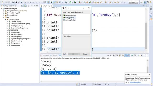 Groovy Beginner Tutorial 17 | Lists смотреть онлайн