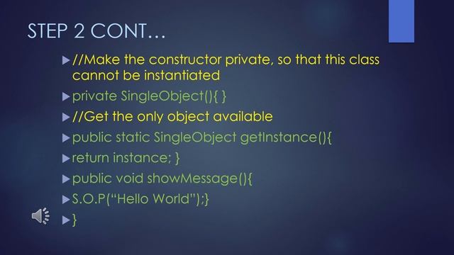 Java Singleton Design Pattern смотреть онлайн