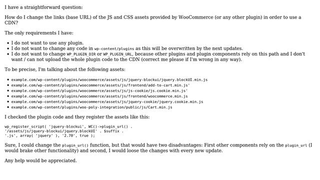 Wordpress: WooCommerce or any other plugin: Deliver JS and CSS through CDN without using a Plugin смотреть онлайн