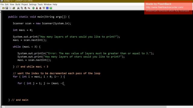 Programming in Java #1: Create Christmas Tree смотреть онлайн
