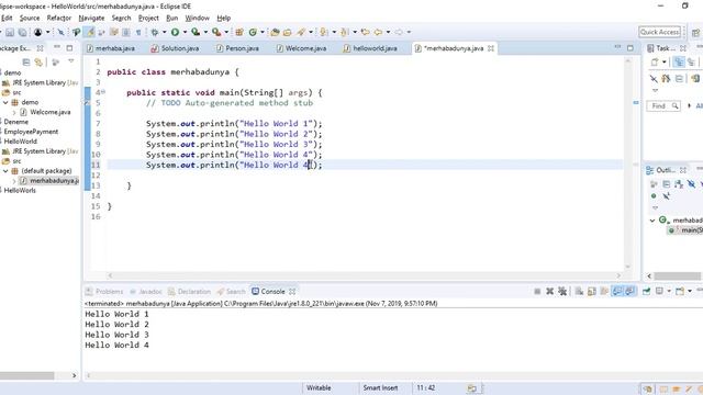 Java da ekrana yazi yazdirma- System out println 2 смотреть онлайн