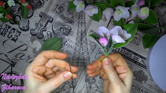 Веточка цветущей яблони из фоамирана мастер класс (2 часть) смотреть онлайн