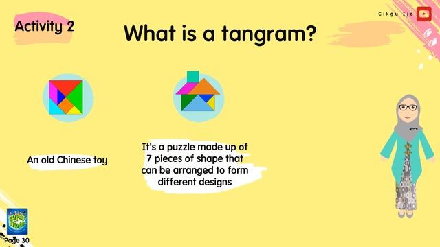 Page 30 - 31 | Unit 2 : Let's Play (Super Minds Year 1) Shapes & Tangram