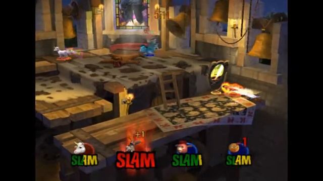 Shrek SuperSlam - Anthrax and Donkey VS Dronkey and Gingerbread Man смотреть онлайн