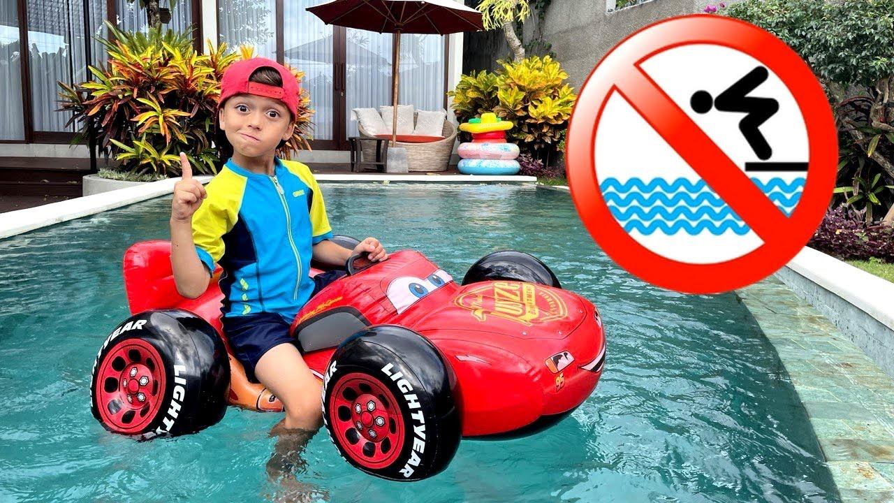 Mark and safety rules in the pool and other rules of behavior for kids смотреть онлайн