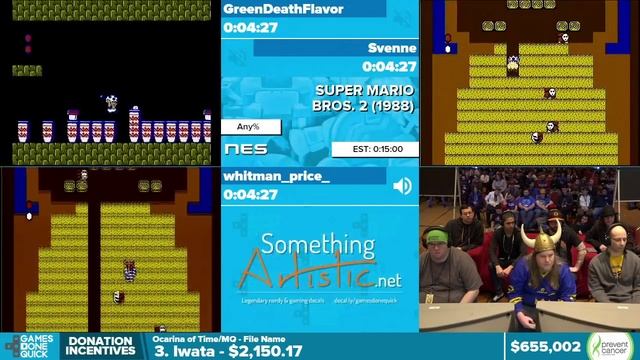 Super Mario Bros. 2 by Various Runners in 10:48 - Awesome Games Done Quick 2016 - Part 139 смотреть онлайн