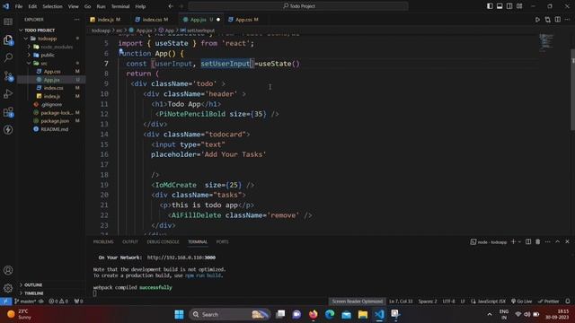 Creating Todo List App By Using React Js | React Js Project tutorial смотреть онлайн