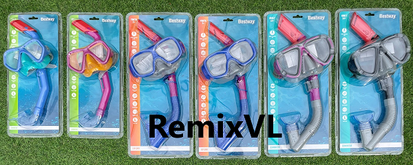 Магазин RemixVL: Bestway 24023, 24032, 24029 оригинал маска для плавания смотреть онлайн