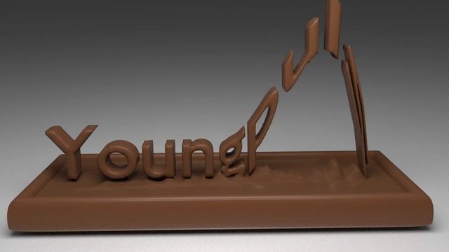Chocolate text | Шоколадный текст | Blender 2.75 | FullHD смотреть онлайн