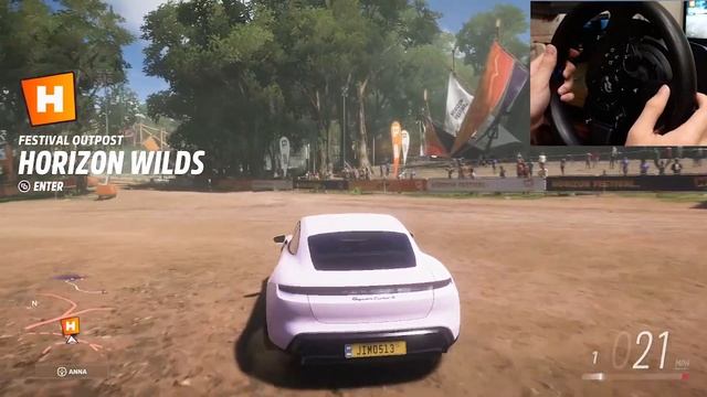 Rebuilding Porsche Taycan(900HP) - Forza Horizon 5 | Thrustmaster T300RS Gameplay