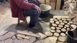 Как делать пол из дров. Рецепт раствора для глиночурки - Cordwood
