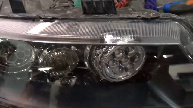 Honda Accord 7 тюнинг фар замена линз bi-led смотреть онлайн