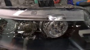 Honda Accord 7 тюнинг фар замена линз bi-led