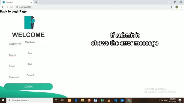React Javascript Class Components Contain FormValidation using Regex & Conditional Rendering смотреть онлайн