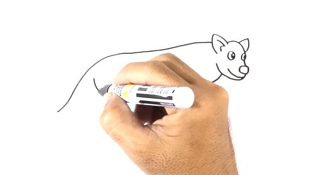 How to DRAW a HYENA Easy Sep by Step Drawing Animals смотреть онлайн
