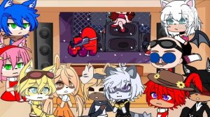 Sonic Characters React To FNF VS IMPOSTER V4 FULL WEEK ( AMONG US ) GCRV