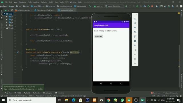 7 1 AsyncTask & AsyncTaskLoader Android Studio смотреть онлайн