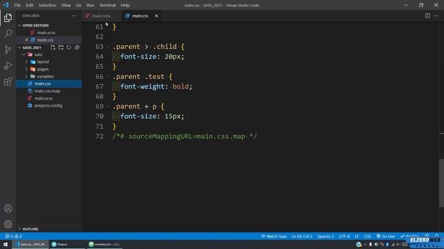 Learn SASS In Arabic 2021 - #05 - Nesting And Parent Element смотреть онлайн